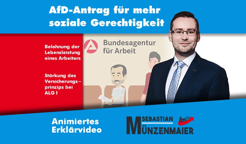 Münzenmaier: ALG I Antrag für mehr soziale Gerechtigkeit +VIDEO