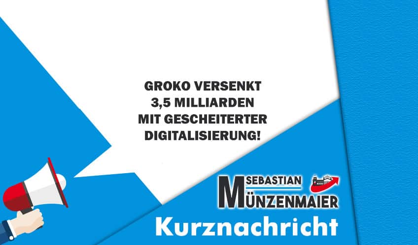 Groko: Behördendigitalisierung gescheitert!