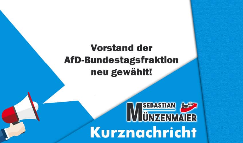 Vorstand der AfD-Bundestagsfraktion neu gewählt!