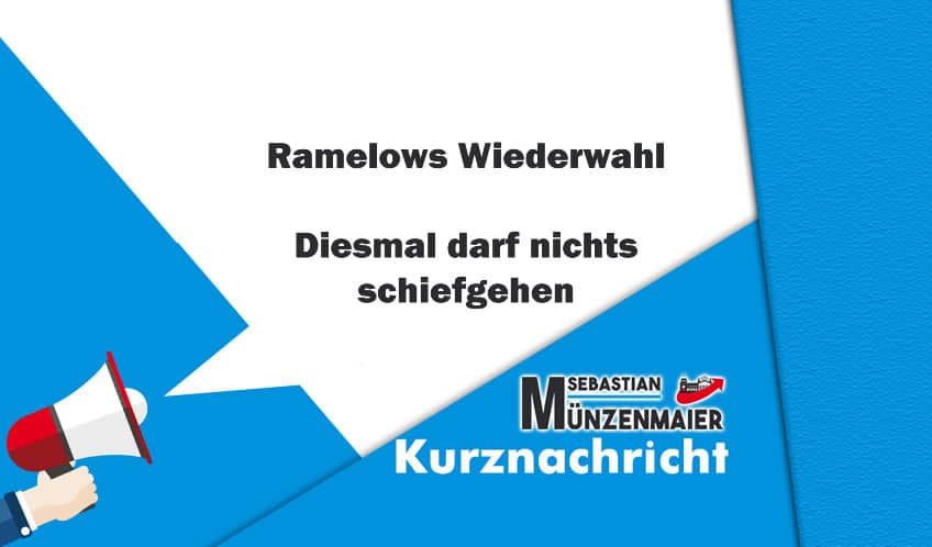 Ramelows Wiederwahl – Diesmal darf nichts schiefgehen