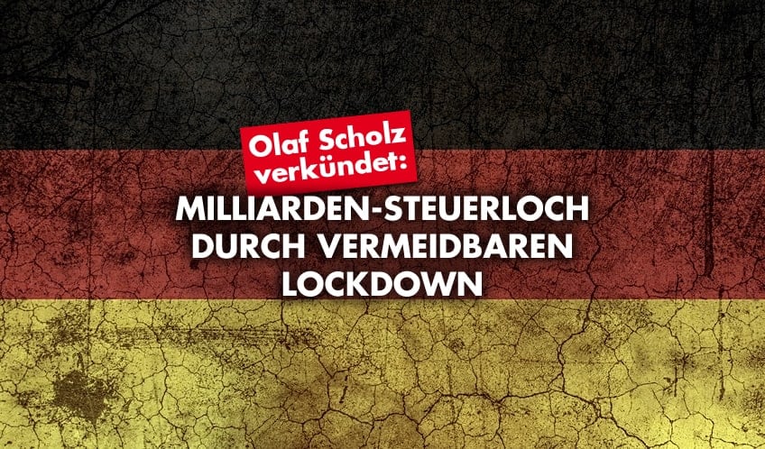 Der Restriktions-Ruin: Scholz und das dicke Lockdown-Steuerloch