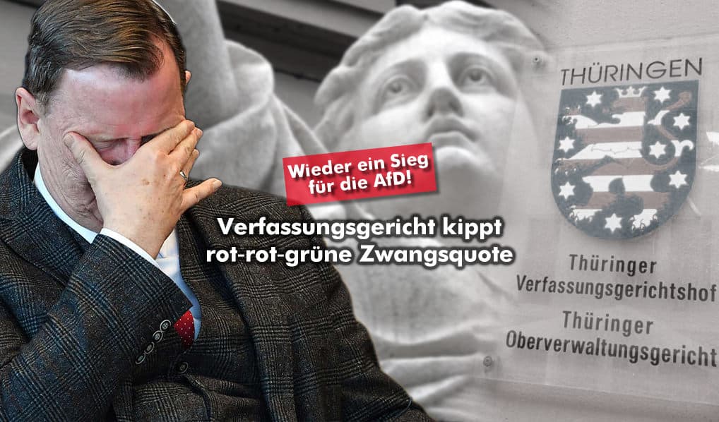 Sieg für die AfD! Verfassungsgericht kippt rot-rot-grüne Zwangsquote