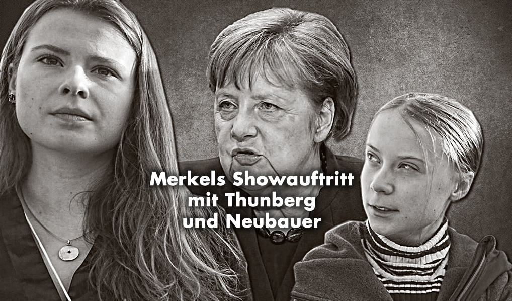 FridaysforFuture-Showauftritt: Merkel trifft Thunberg und Neubauer