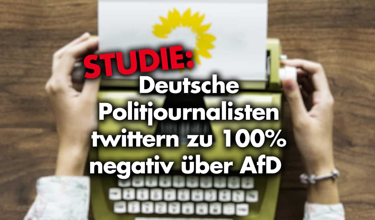 Studie: Deutsche Politjournalisten twittern zu 100% negativ über AfD