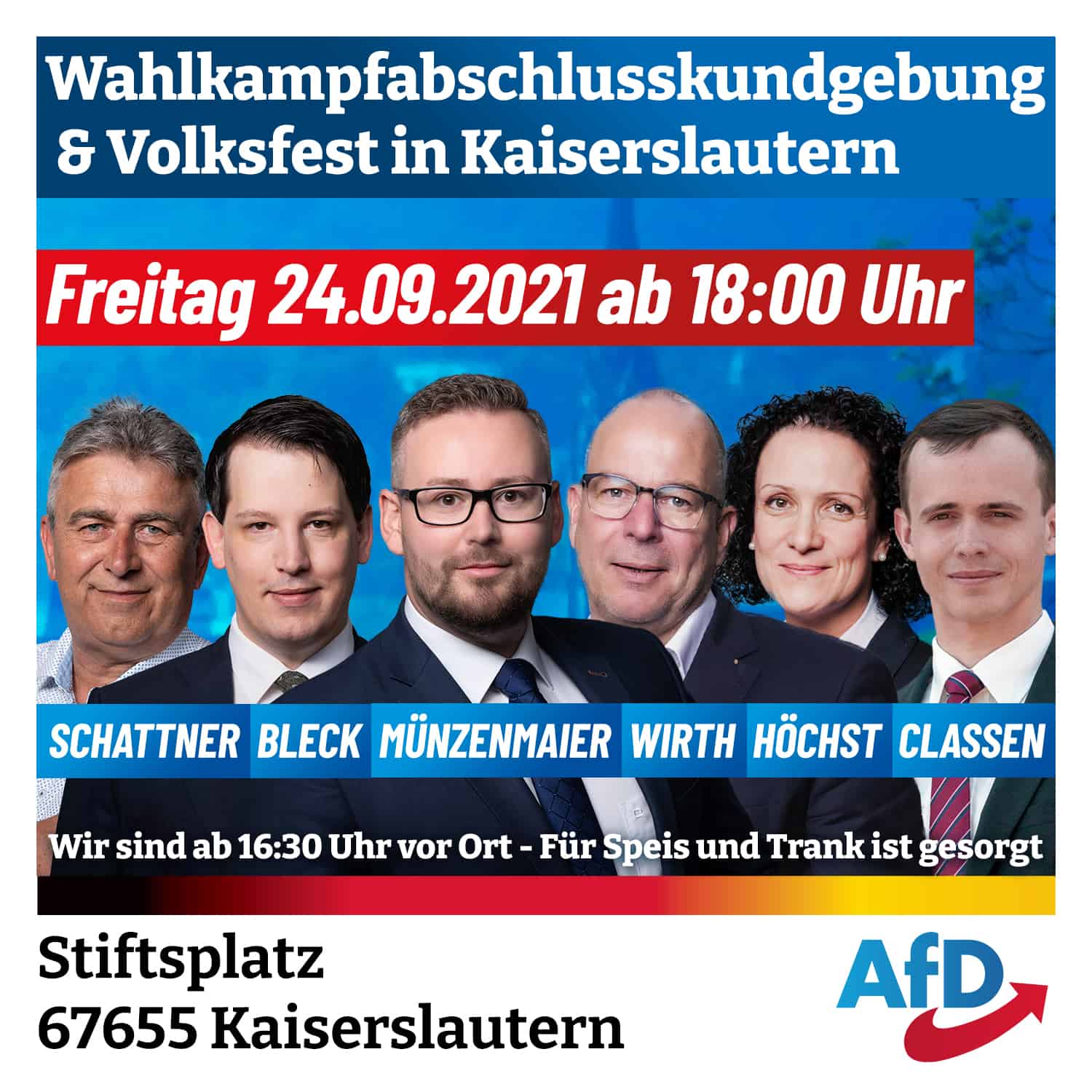 Wahlkampfabschlusskundgebung und Volksfest in Kaiserslautern