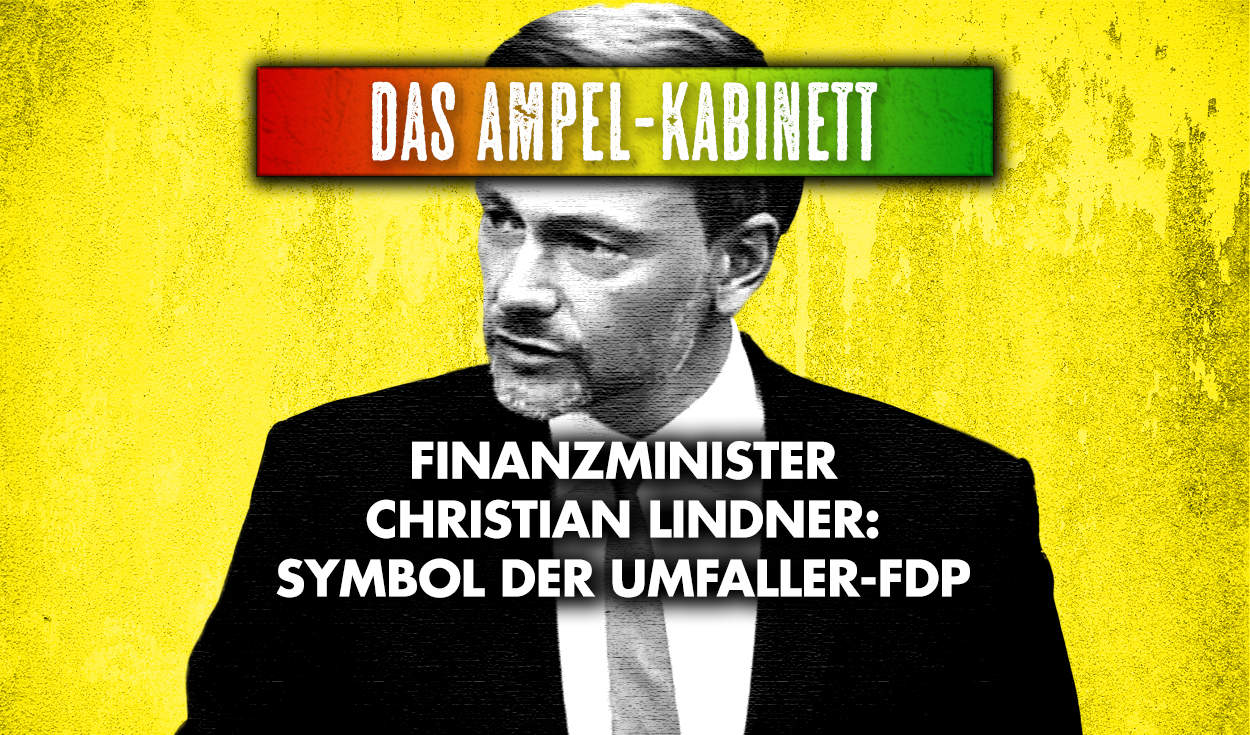 Finanzminister Christian Lindner: Symbol der Umfaller-FDP